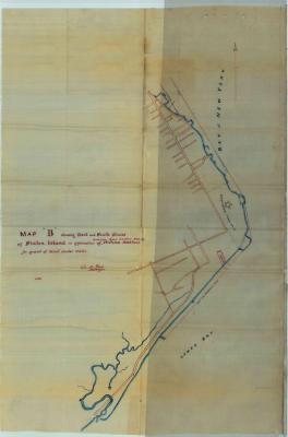 Survey of lands under water for Haxtun, Adeline Reed