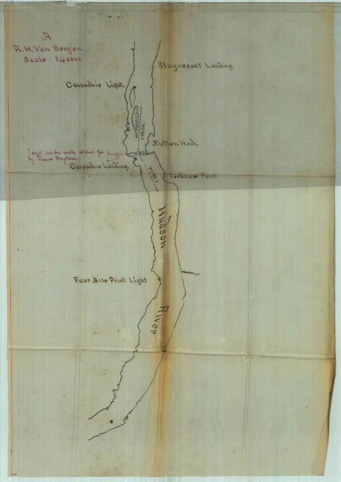 Survey of lands under water for Geoghegan, Thomas