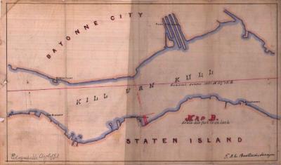 Survey of lands under water for Ayliffe, Elizabeth