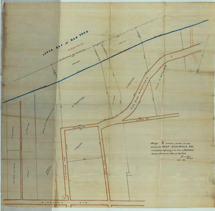 Survey of lands under water for Hegewisch, Adolfo