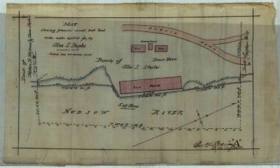 Survey of lands under water for Staples, Alva S.