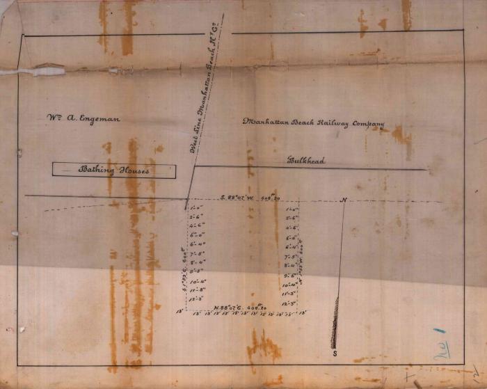 Survey of lands under water for NY Manhattan Beach Railroad Co.