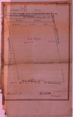 Survey of lands under water for Simson, John