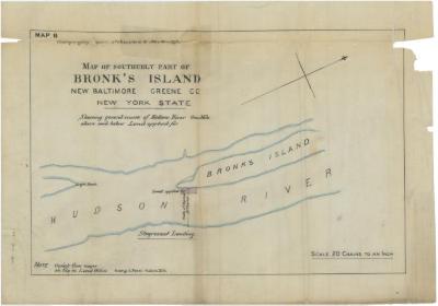 Survey of lands under water for John Clark &amp; John Van Slyke