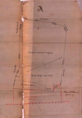 Survey of lands under water for English, Richard