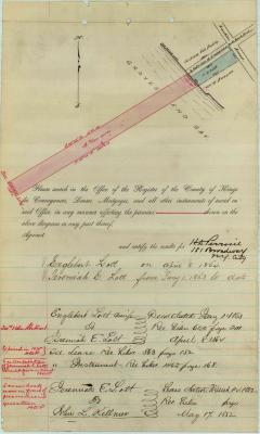 Survey of lands under water for Jeremiah Lott