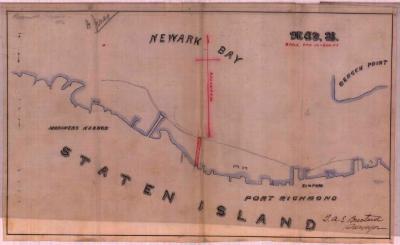 Survey of lands under water for Jones, Barnett