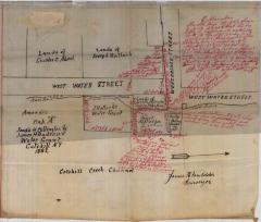 Survey of lands under water for Joseph H. Millington &amp; James H. Badeau
