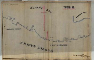 Survey of lands under water for Stephen D. Barnes