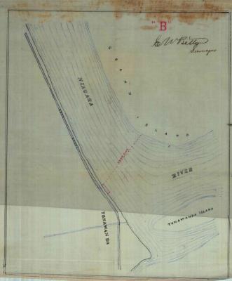 Survey of lands under water for Edwin Goodrich &amp; Arlington A. Bellinger