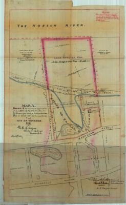 Survey of lands under water for Thomas W. Ludlow &amp; Jacob F. Miller