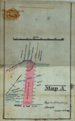 Survey of lands under water for Elias P. Manee