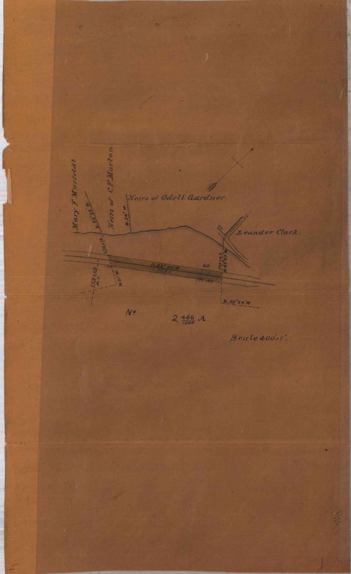 Survey of lands under water for NY West Shore Buffalo Railroad Co