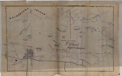 Survey of lands under water for George D. Whedon