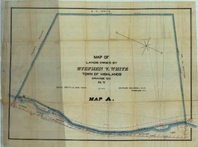 Survey of lands under water for Stephen V. White