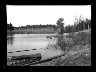 Ripples on the surface of a body of water