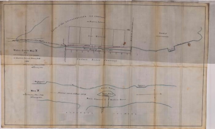 Survey of lands under water for Knickerbocker Ice Co.