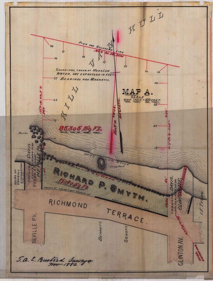 Survey of lands under water for Richard P. Smyth