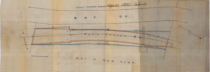 Survey of lands under water for The Rapid Transit RR Company of Staten Island