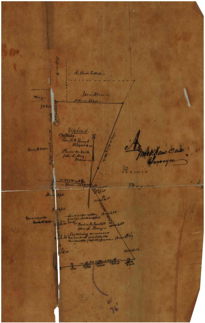 Survey of lands under water for Charles M. Smith &amp; John L. Terry