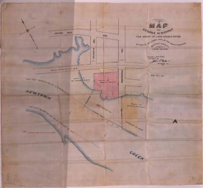 Survey of lands under water for Nichols, George H.