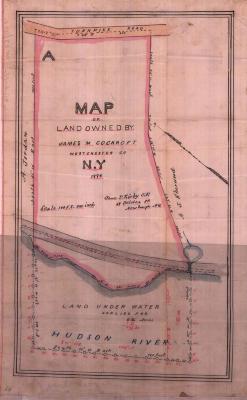 Survey of lands under water for James M. Cockroft