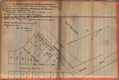 Survey of lands under water for Joseph B. Slaght, John Lake , David &amp; Joseph Simonson &amp; Others