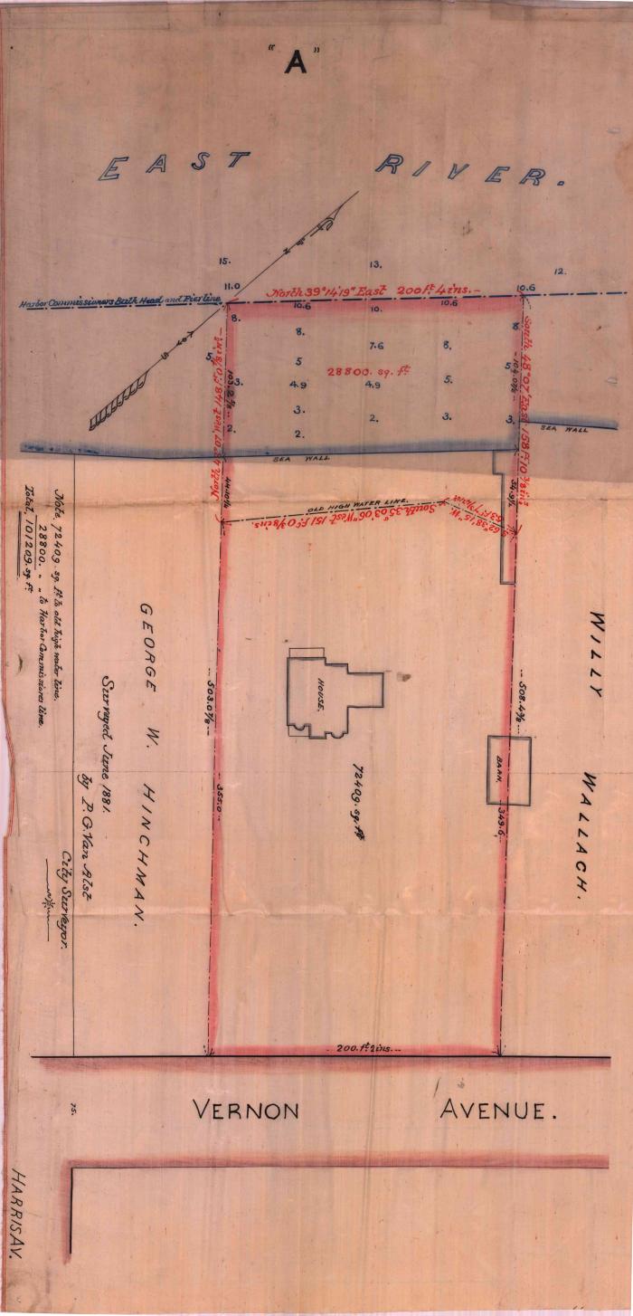 Survey of lands under water for Gottlob Gunther