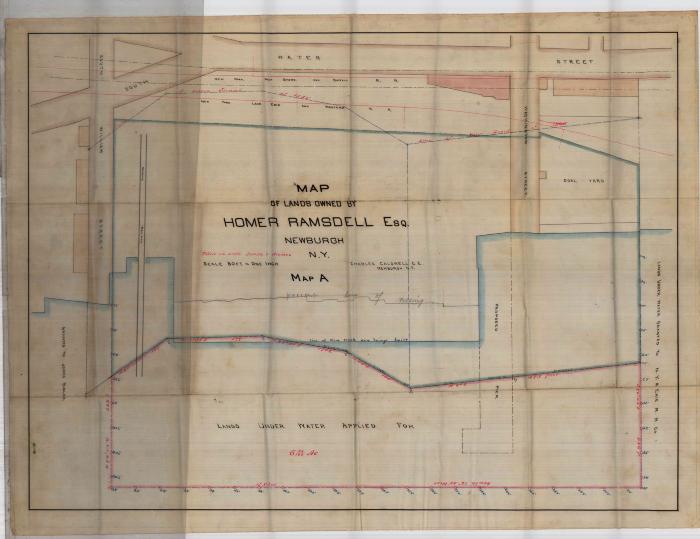 Survey of lands under water for Homer Ramsdell