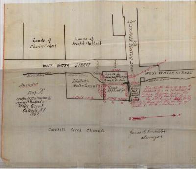 Survey of lands under water for Joseph H. Millington &amp; James H. Badeau