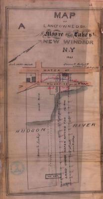 Survey of lands under water for John T. Moore &amp; William Lahey