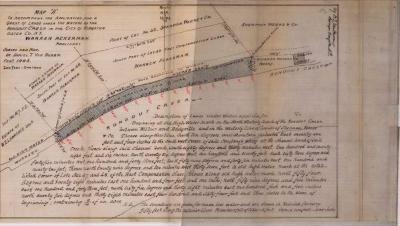 Survey of lands under water for Warren Ackerman