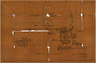 Survey of lands under water for Joseph H. Millington &amp; James H. Badeau