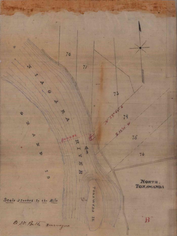 Survey of lands under water for Edwin A. Goodrich &amp;  Arlington A. Bellinger