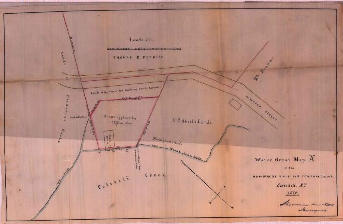 Survey of lands under water for Hop-O-Nose Knitting Co. Ltd.