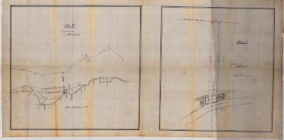 Survey of lands under water for George Frake