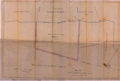 Survey of lands under water for Frank Speir, Charles A. Spalding &amp; Ellen Vanderpoel