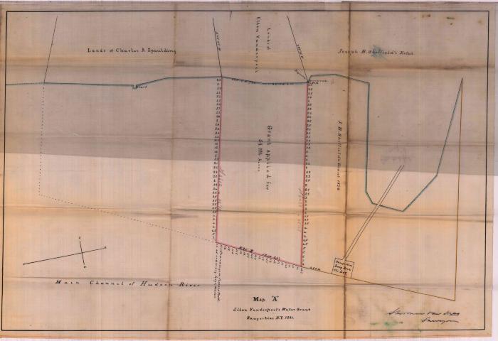 Survey of lands under water for Frank Speir, Charles A. Spalding &amp; Ellen Vanderpoel