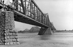 Yellow River or Hwang Ho and Tientsin-Pukow Railroad Bridge, Tsinan, China