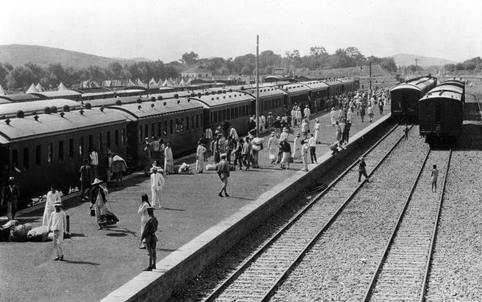 Railroad station, Soochow, China