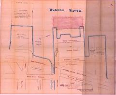 Survey of lands under water for Joseph Peene Sr.