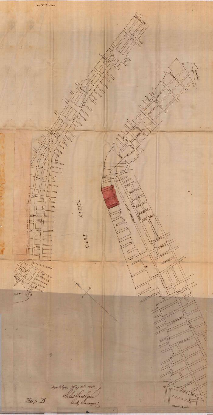 Survey of lands under water for John T. Martin