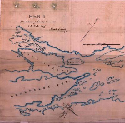 Survey of lands under water for Charles Crossman