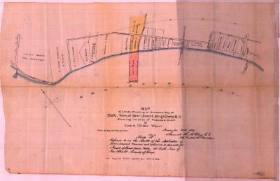 Survey of lands under water for T. S. Remsen &amp; Catherine D. Bennett