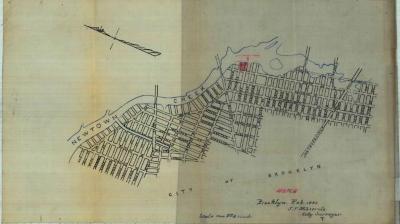 Survey of lands under water for Caroline B. Tisdale &amp; Harriet E. Blossom