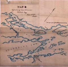 Survey of lands under water for Charles W. Crossman