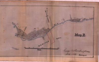 Survey of lands under water for John G. Seguine (Garretson)