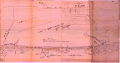 Survey of lands under water for Walter Langdon