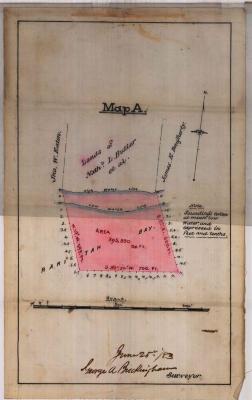 Survey of lands under water for Nathaniel L. Butler, et al