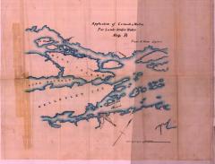 Survey of lands under water for Andrew Cornwall and Charles &amp; John F. Walton